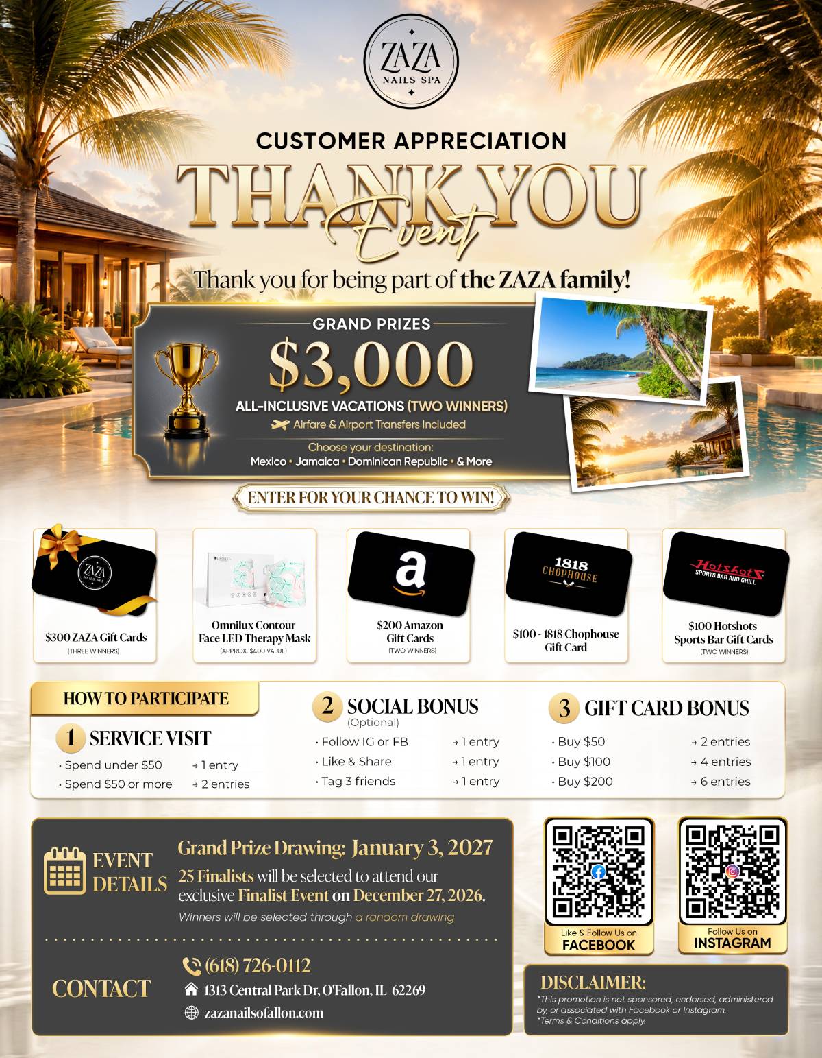 🌟 ZAZA NAILS & SPA - Promotions 🌟
